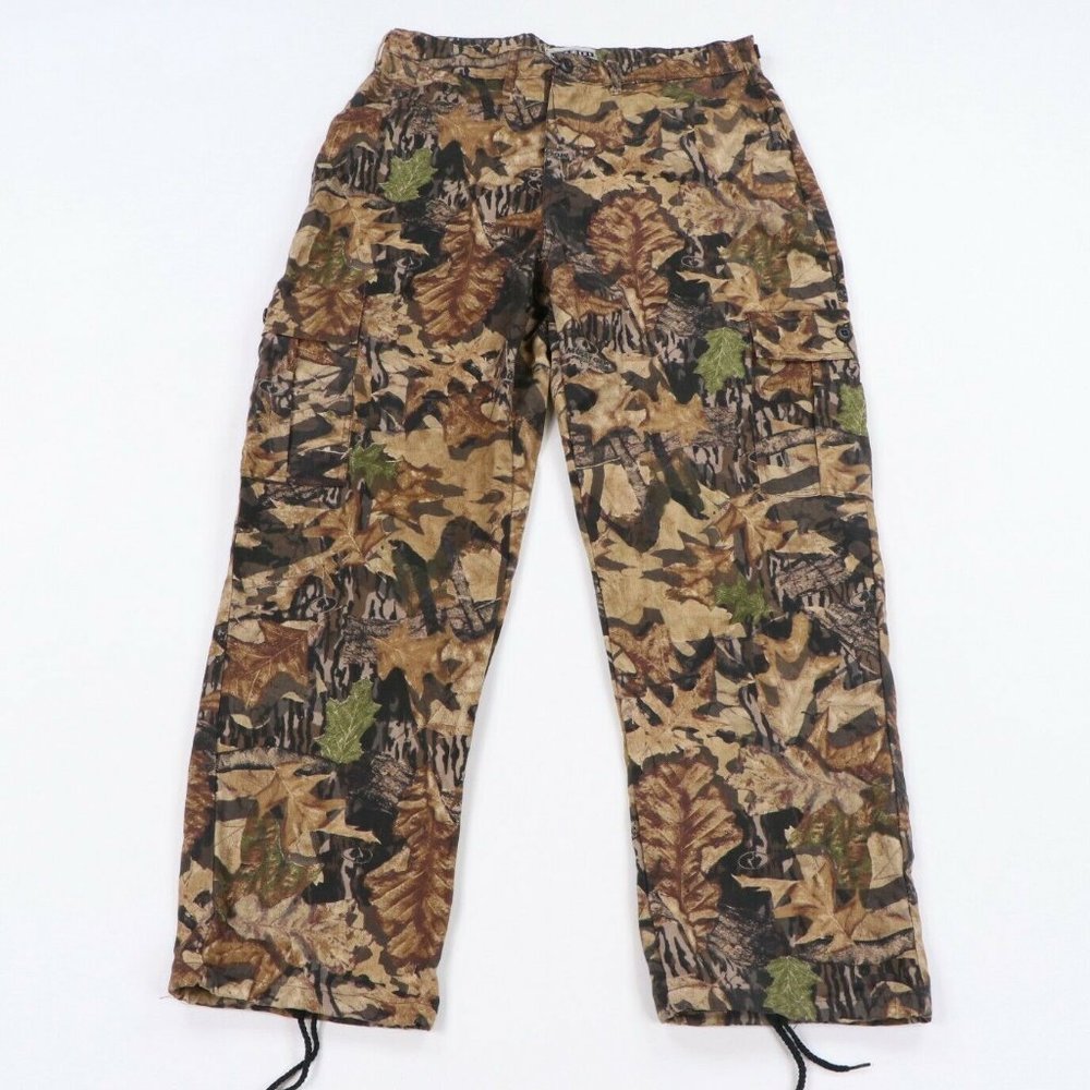 Vtg 90s Jerzees Outdoors Mossy Forest Cargo Pants